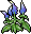 A pile of blue flowers animation