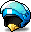 Blue Scooter Helmet